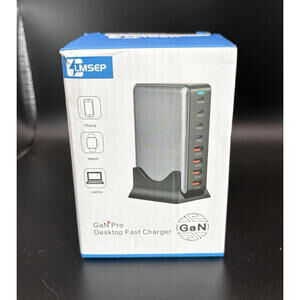 500W USB C Fast Charger Block - 8-Port GaN Charging Station for Multiple Devices